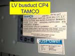 Tamco busduct CP4 - the busduct housing is non ventilated type.